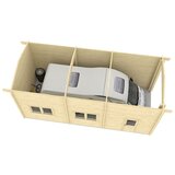 Male kuće CARAVAN GARAŽA 390 × 884 cm – bez završnog krovnog pokrova | shoptok.hr
