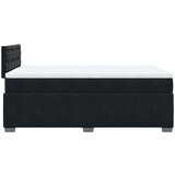  Krevet box spring s madracem crni 120 x 190 cm baršunasti | shoptok.hr