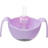 b.box 3 in 1 Bowl & Straw skledica s slamico Strawberry 250 ml | Shoptok.si