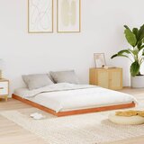 Maison Chic Posteljni okvir - Dvoposteljna postelja - Zakonska postelja voščeno rjav 150x200 cm trdna borovina-J15512, (21763482) | Shoptok.si