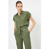 Koton Women's Green Classic Collar Shirt | Shoptok.si