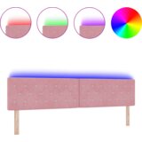 LED glava postelje z LED lučmi Roza 200 cm Poliester, (5000142487) | Shoptok.si