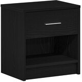 vidaXL Nočna omarica s predalom črna 39x28x41 cm, (5000298608) | Shoptok.si
