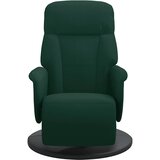  Naslonjač s osloncem za noge tamnozeleni baršunasti | shoptok.hr