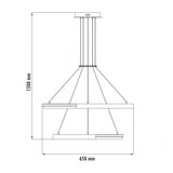 HOME LIGHT Luna 236 visilica 61W 3000K siva | Eponuda.com