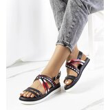 Gemre Black and red women's sandals Doren | shoptok.hr