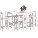  9-dijelni barski set bijeli od masivne borovine | shoptok.hr