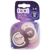 Lovi Night & Day Dynamic Soother Girl 3-6m silikonska dinamična duda 2 kos za otroke | Shoptok.si
