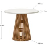 Kave Home Okrugli vrtni stol ø 90 cm Alcaufar – | shoptok.hr
