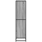  Polica za knjige Siva Sonoma 80,5x35x139 cm Konstruirano drvo | shoptok.hr