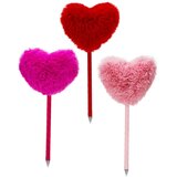  Kemijska olovka sa pom-pom srcem – 21 cm Fuxia | Shoptok.si