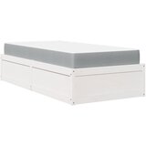  The Living Store Postelja z vzmetnico bela 90x200 cm trdna borovina - Postelja, (21497445) | Shoptok.si