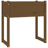 Maison Chic Visoka greda - Greda - Cvetlični Lonec medeno rjava 78x40x81 cm trdna borovina, (21788879) Cene