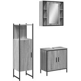  3-dijelni set kupaonskih ormarića boja hrasta sonome drveni | shoptok.hr