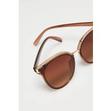 Marisse Brown Sunglasses Decorated With Gold Elements | ePonuda.com