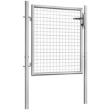  Vrtna vrata od pocinčanog čelika 100 x 75 cm srebrne boje | Eponuda.com