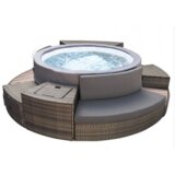 NetSpa VITA PREMIUM polučvrsti masažni bazen jacuzzi sa namještajem - 5 modula | shoptok.hr