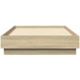  Posteljni okvir z LED lučkami sonoma hrast 75x190 cm | Shoptok.si