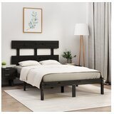  Za krevet od masivnog drva crni 140 x 190 cm | shoptok.hr