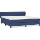  Box spring postelja z vzmetnico modra 160x200 cm blago, (20893252) | Shoptok.si