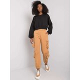 RUE PARIS Sweatpants-RV-DR-7364.01P-camel | Shoptok.si