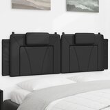 vidaXL Jastuk za uzglavlje crni 160 cm od umjetne kože | shoptok.hr