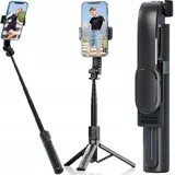 3v1 univerzalni teleskopski selfie stick in tripod bluetooth daljinec 90cm