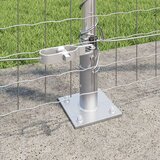  Stebri za ograjo Komplet 52 Pocinkano jeklo 3.2 x 3.2 x 68.5 cm | Shoptok.si