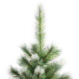 vidaXL Umjetna jelka s pantenom i pahuljicama Zelena i bijela 180 cm | shoptok.hr