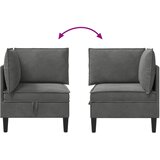 SOFA s pohranom Tamnosiva Baršun | shoptok.hr
