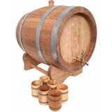  Hrastova bačva 15L + 6 čaša | shoptok.hr