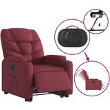  Električni naslonjač na podizanje od tkanine boja vina | shoptok.hr