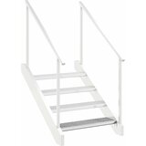  Rešetkasta stepenica 80 x 24 x 7 cm od pocinčanog čelika | shoptok.hr