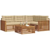  Set vanjskih sofa 5 kom. Prirodna i bež | shoptok.hr