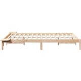 vidaXL posteljni okvir s stranskimi omaricami naravna 160 x 220 cm | Shoptok.si