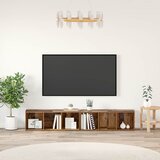  Set TV komoda Zidne 2 pcs Staro drvo 37 x 35 x 107cm | shoptok.hr