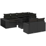 vidaXL 11-dijelni set vrtnih sofa od poliratana s jastucima crni | shoptok.hr