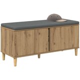  Haldna klop z blazino z vrati Umetni hrast 100 x 38 x 46 cm, (5000155671) | Shoptok.si