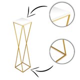  Stalak za cveće LOFT 100x24 cm zlatna/bela | Eponuda.com