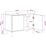  ormar GOTHA 69 x 33 x 50 cm Sonoma Konstruirano drvo | shoptok.hr