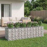  Gabionski uzdignuti krevet 3 pcs Srebrna | shoptok.hr