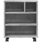  Stalak za pisač s kotačima betonska siva 41 x 32 x 48 cm | shoptok.hr
