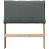  Tapecirani uzglavlje Tamno siva 80 cm Čvrsto borovo drvo | shoptok.hr