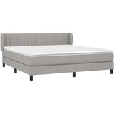  Krevet box spring s madracem svjetlosiva 160x200 cm tkanina | shoptok.hr