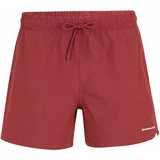 Abercrombie & Fitch Kratke kopalne hlače rdeča / bela