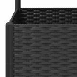  Vrtna žardinjera s rešetkom crna 40x40x136 cm PP | shoptok.hr