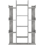 Ormarić za knjige boja betona 86x25,5x140 cm konstruirano drvo | Shoptok.si