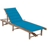 Maison Chic Vrtni Ležalnik - Sončna ležalnik z blazino bambus, (22043026) | Shoptok.si