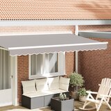 vidaXL Tenda Valance za 4 m okvir Svetlo siva 3.8x0.2 m Cene