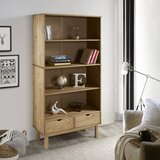  Regal za knjige OTTA s 2 ladice smeđi od masivne borovine | shoptok.hr